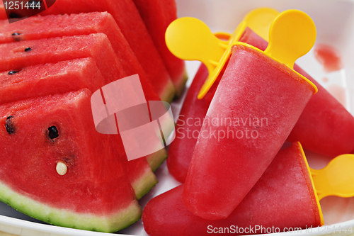 Image of watermelon ice-cream