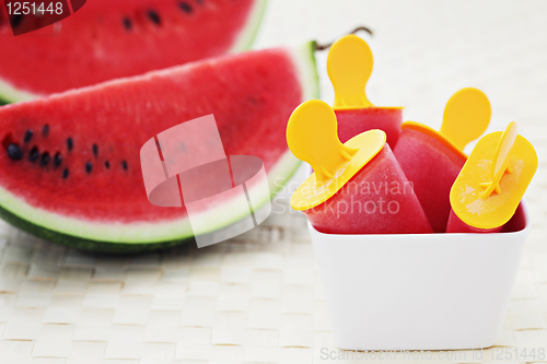 Image of watermelon ice-cream