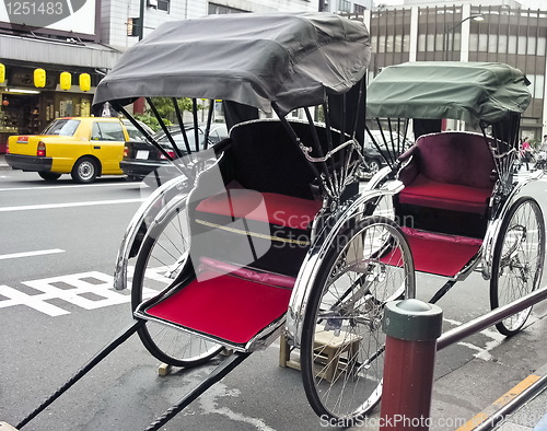 Image of Rickshaw in urban style