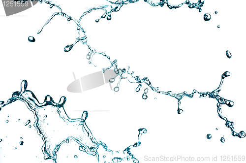 Image of Blue color water splash 
