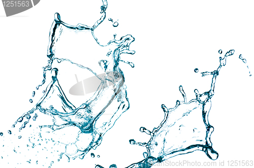 Image of Blue color water splash 