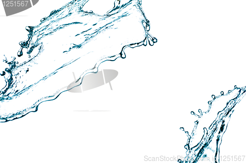 Image of Blue color water splash 