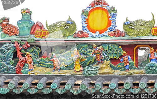 Image of China's ancient architecture, ancient home of the rich 