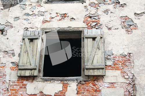Image of Opened old window
