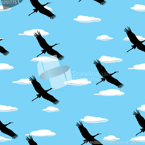 Image of Flying birds pattern