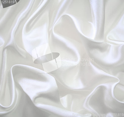 Image of Smooth elegant white silk 