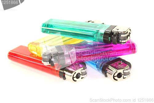 Image of colorful lighters