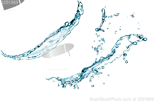 Image of Blue color water splash 