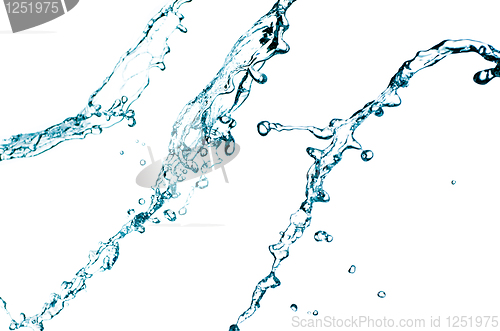 Image of Blue color water splash 