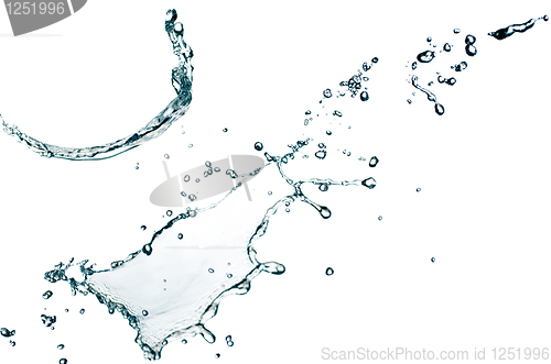 Image of Blue color water splash 
