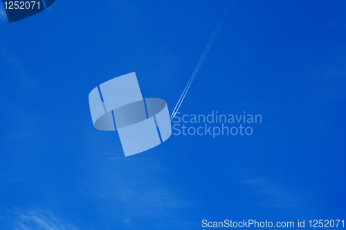 Image of Foto of plane whitch flying in sky
