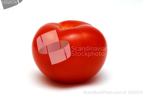 Image of Foto of tomato placed on white background