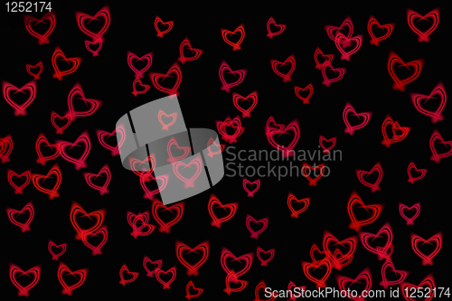 Image of Abstract background - shine hearts