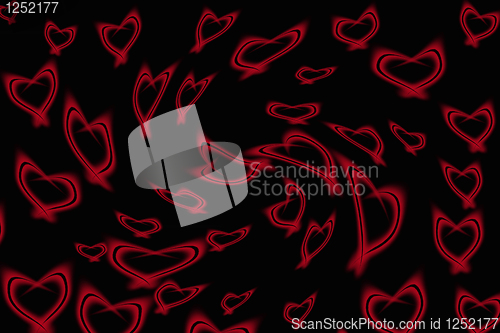 Image of Abstract background - shine hearts