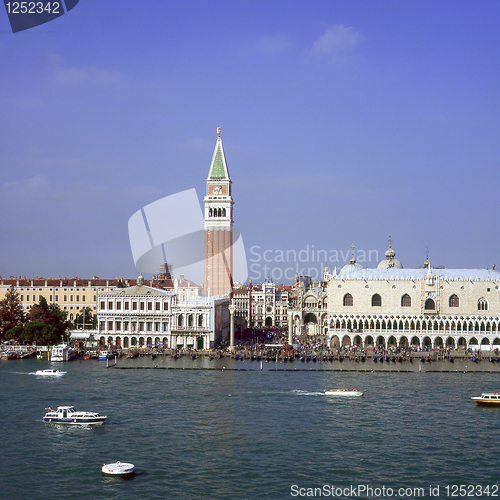 Image of St Marks Venice from the sea