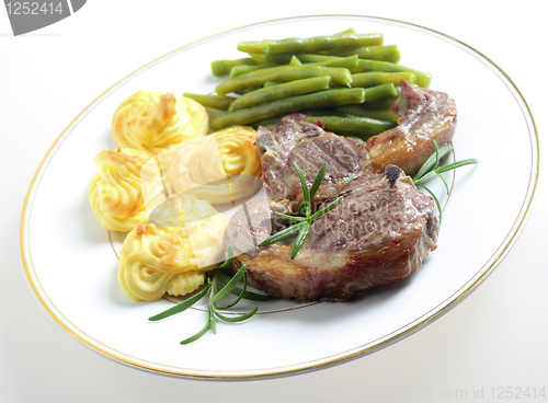 Image of Lamb chops with duchesse potato