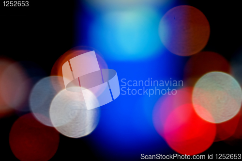 Image of defocused lights