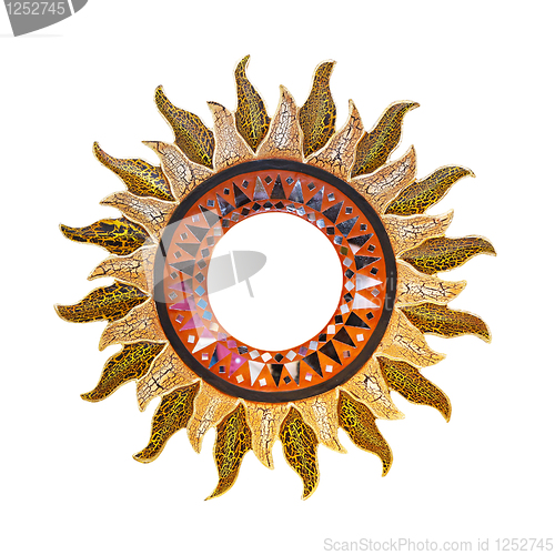 Image of Sunshine frame isolated