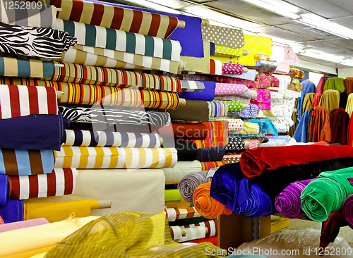 Image of Textile fabric rolls