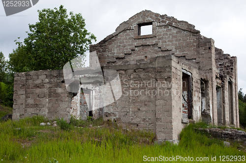 Image of The walls of an abandoned house