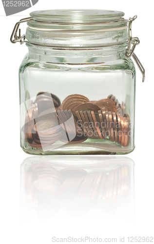 Image of Coins in Jar