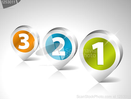 Image of Round 3D pointers