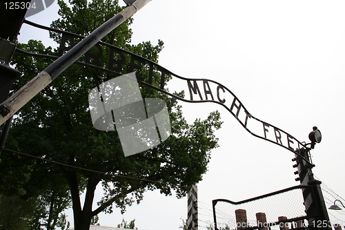Image of Auschwitz gate