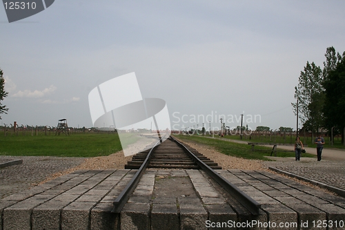 Image of Birkenau end of line
