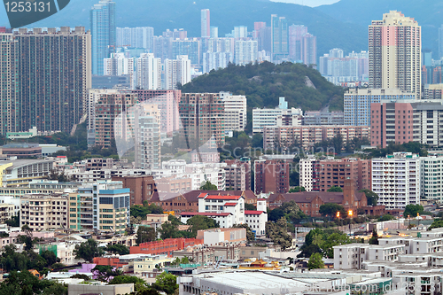 Image of Hong Kong crowded buildings