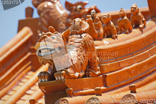 Image of chinese temple roof