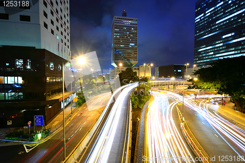 Image of modern city at night