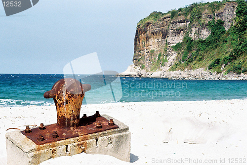 Image of bollard on shore