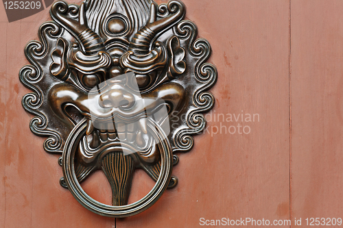 Image of lion door knob