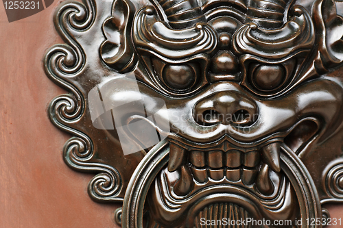 Image of lion door knob