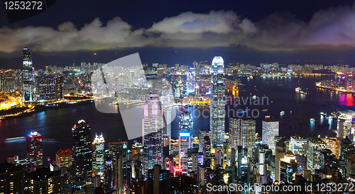 Image of Hong Kong at night