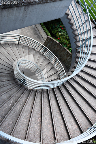 Image of spiraling stair