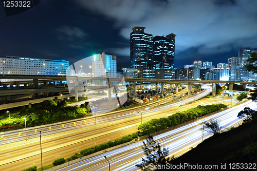 Image of city at night