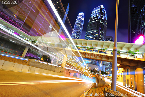 Image of modern city at night