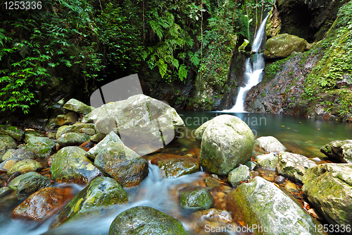 Image of waterfall in forest