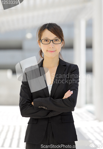Image of asian young business woman