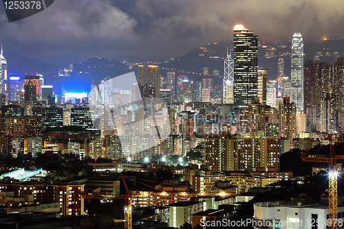 Image of Hong Kong downtown at night