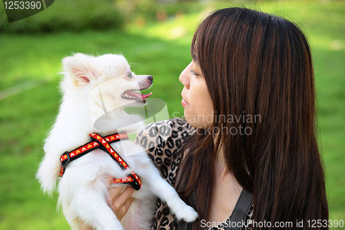 Image of girl with dog