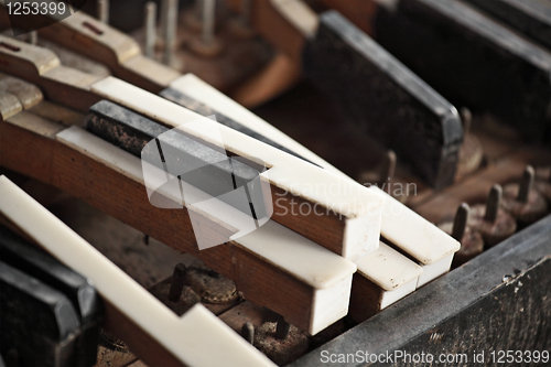 Image of Broken piano keys