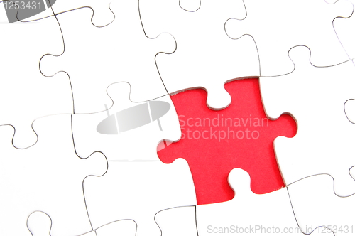 Image of abstract jigsaw puzzle background
