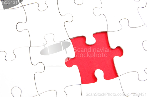 Image of abstract jigsaw puzzle background