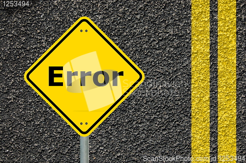 Image of computer error