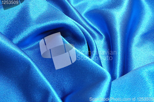 Image of blue satin background