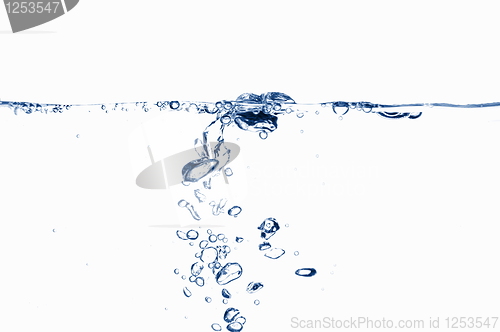 Image of fresh water with bubbles