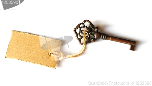 Image of key with blank label