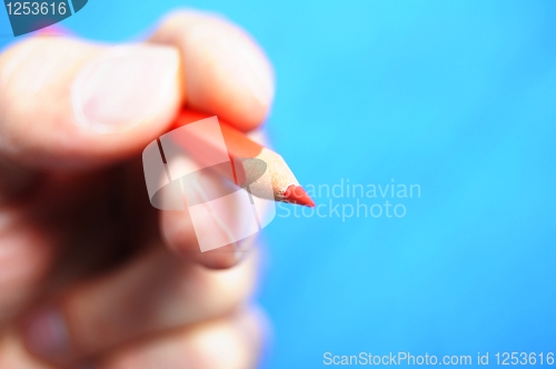 Image of hand pen and copyspace